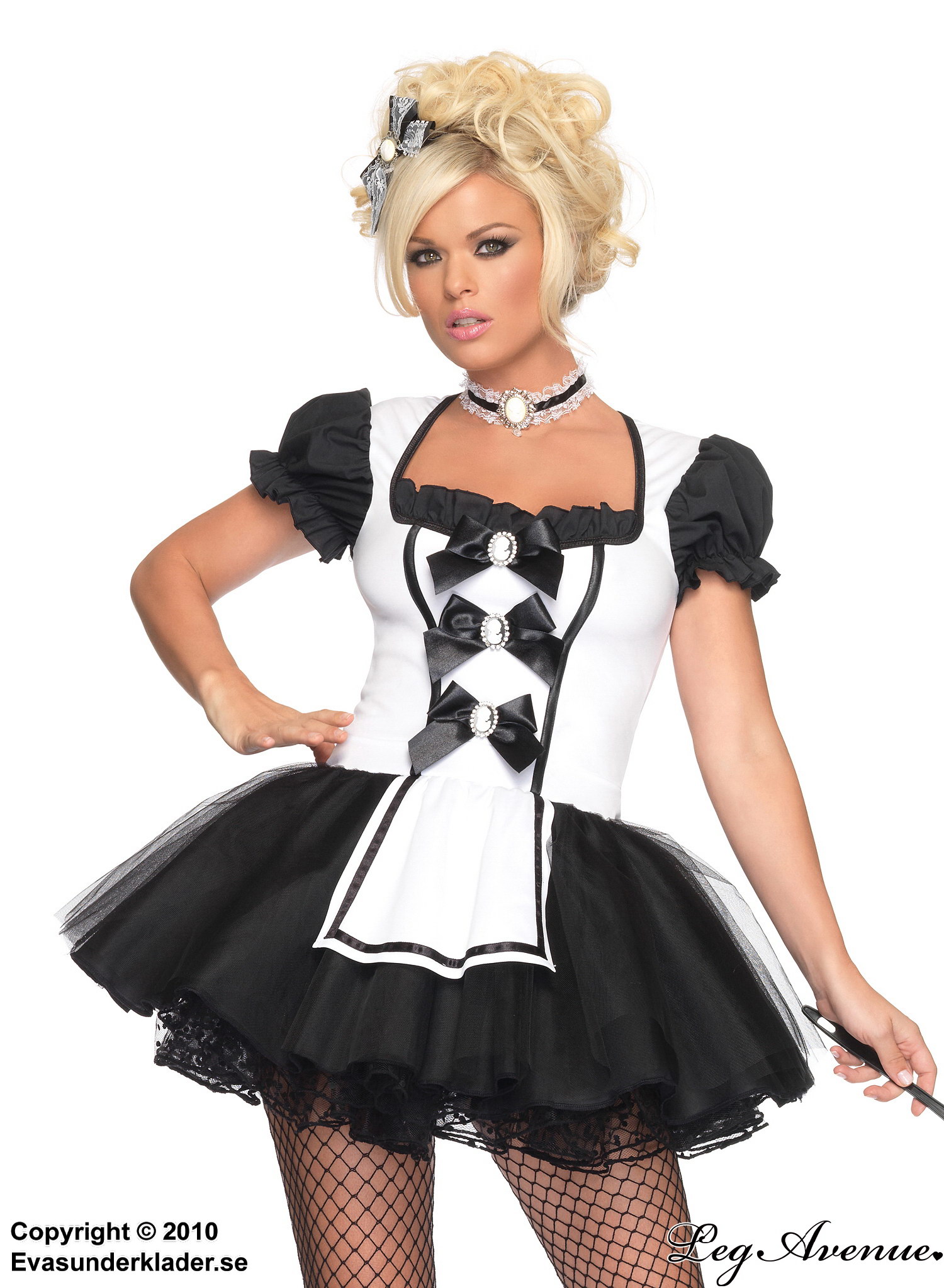 Husholderske / French maid, karnevalsklær